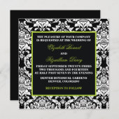 ダマス伝統的ク招待状 招待状 (正面/裏面)