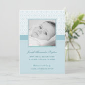 ダマス大切ク男の赤ちゃん誕生の発表 案内状 (スタンド正面)