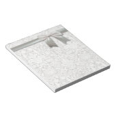 ダマス結婚クヴィンテージホワイト結婚ズオールドレース ノートパッド (アングル)