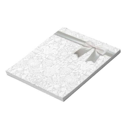 ダマス結婚クヴィンテージホワイト結婚ズオールドレース ノートパッド (回転)