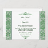 ダマス縁どク招待状インミント 招待状 (正面/裏面)