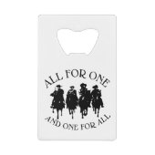 ダマス「三銃士」ALL FOR ONE クレジットカード栓抜き (正面)