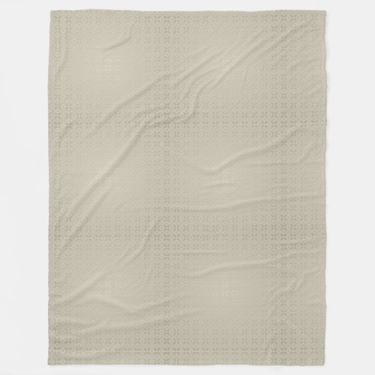 ダマモダンスクエレガントデザインベージュカラー調和 フリースブランケット (正面)