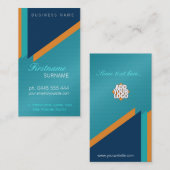 ダマモダンスクフェミニンはっきりした名刺 名刺 (正面/裏面)