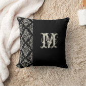 ダマモダンスク色彩の鮮やかハンドデコモノグラムのー クッション (ブランケット)