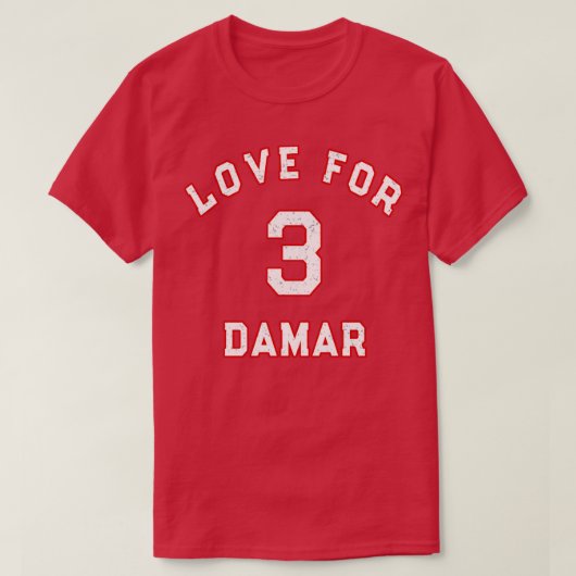 ダマールへの愛 Tシャツ (デザイン正面)