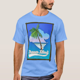 ダマール島インドネシアの地図 Tシャツ