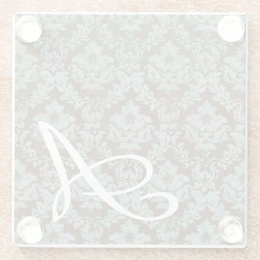 ダマ動揺してスクパーソナライズされた ガラスコースター (裏面)