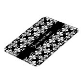 ダマ王室のスク白黒 マグネット (左側)