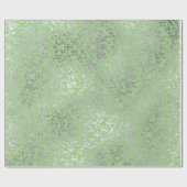 ダマ王室のス結婚ミントグリーンシルバーVIP ラッピングペーパー (フラット)