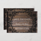 ダマ素朴スクフローラセーブ・ザ・デート案内 セーブザデート (正面/裏面)