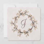 ダマ結婚スク誓の更新に関するリース 招待状 (正面)