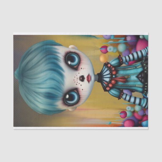 ダミアン、不気味な人形、アガサの兄弟 薄葉紙 (正面)