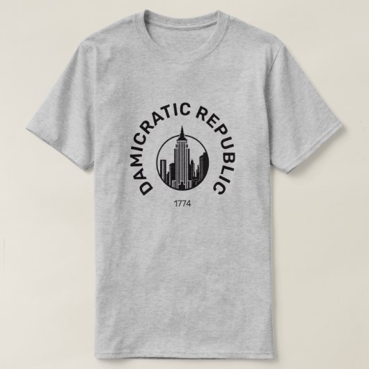 ダミクラティック Tシャツ (デザイン正面)