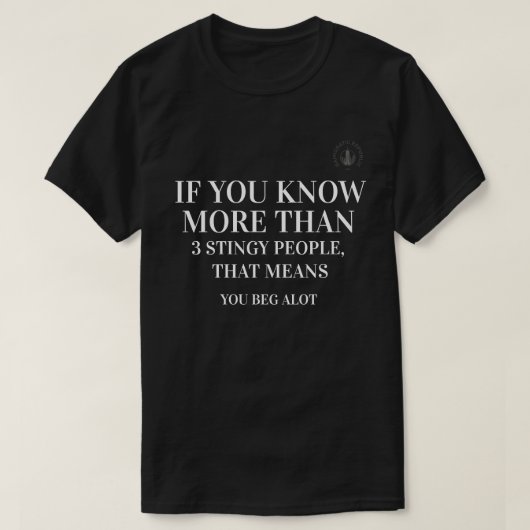 ダミクラ貧乏Tシャツ Tシャツ (デザイン正面)