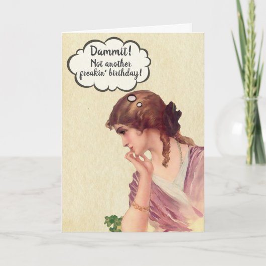 ダミッおもしろいトではない別のフリーキン誕生日 カード (正面)