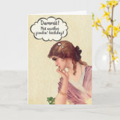 ダミッおもしろいトではない別のフリーキン誕生日 カード (黄色い花)