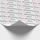 ダミー、私は愛します ラッピングペーパー (角)