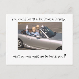 ダミ学ーから多くのことが可能 ポストカード