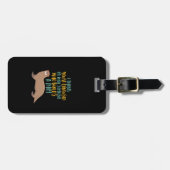 ダムおもしろいビーバーと混乱したカワートゥーの漫画 ラゲッジタグ (正面横)