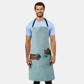 ダムでヒッポスが冷える エプロン (着用した状態)