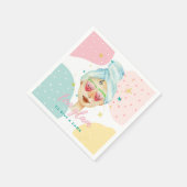 ダムにかわいい与え美しいおもしろいミーム女の子にToo Glam スタンダードカクテルナプキン (角)