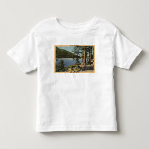 ダムの近くの添え金道の眺め トドラーTシャツ