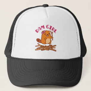 ダムガールかわいいビーバー キャップ