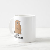 ダムストレートサッシビーバープン コーヒーマグカップ (正面左)