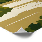 ダムベルギーレトロトラベルアートヴィンテージ ポスター (角)