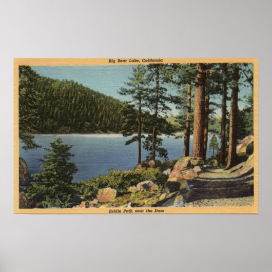 ダム付近のブライドルパスの表示 ポスター (正面)