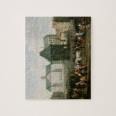 ダム宮殿の前の市場場面、アムステルダム ジグソーパズル (縦)