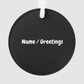 ダム計画が次から次へと進んでいおもしろいる オーナメント (裏面)