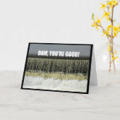 ダム、あなたは良い！おめでとうカード カード (黄色い花)