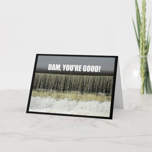 ダム、あなたは良い！おめでとうカード カード (正面)