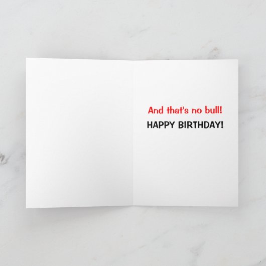 ダメだ！丘の誕生日カードの上。 カード (内部)