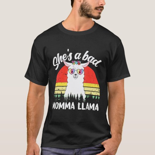 ダメなママのラマ ママTシャツ Tシャツ (正面)