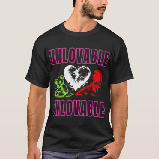 ダメな恋のテディベアシャツ Tシャツ (正面)