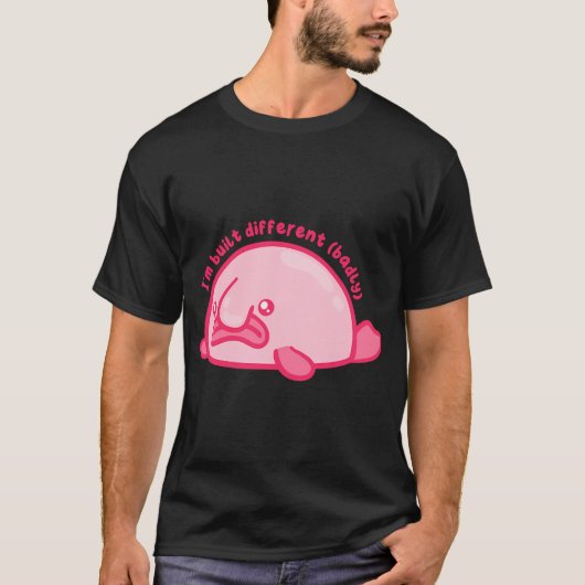 ダメダメに作られちゃったblobfish tシャツ (正面)