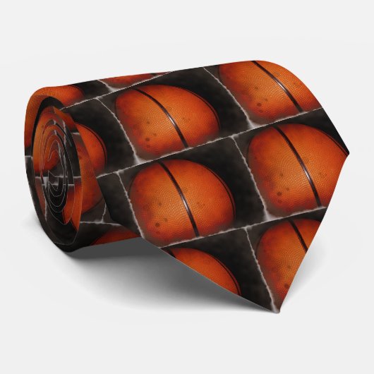 ダメージを受けたフォトエフェクトバスケットボール ネクタイ (ロール)