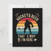 ダメージプロセスホッケーとビールもじりTシャツ 招待状 (裏面)