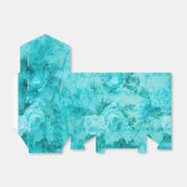 ダメージ加工された青いバラのコラージュ フェイバーボックス (折り畳みなし)