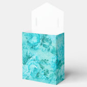 ダメージ加工の青いバラのコラージュ フェイバーボックス (オープン)