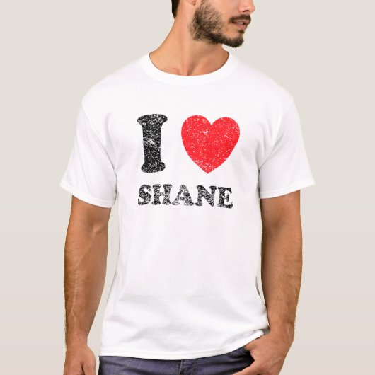 ダメージ加工 グランジ風 使い古したスタイルが好き シェーン Tシャツ (正面)
