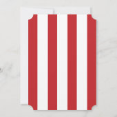 ダメージ加工 スカル＆ボーンズ 海賊 赤 ご招待 招待状 (裏面)