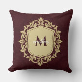 ダメ王室のスク華美レモノグラムのスト姓 クッション (正面)