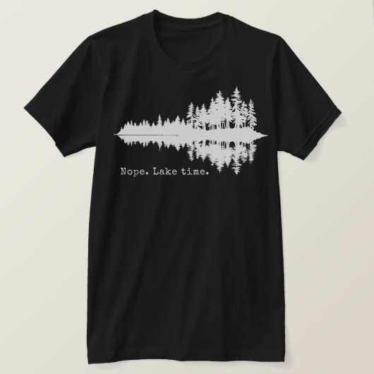 ダメ。湖タイム Tシャツ (デザイン正面)