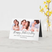 ダモダンダ3フォトコラージュ父の日のパパ カード (黄色い花)