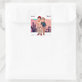 ダモンとマドックスのステッカー スクエアシール (バッグ)