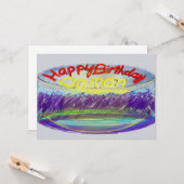 ダモンズ2017ブルーマウンテンお誕生日ケーキ カード (正面/裏面インサイチュ)